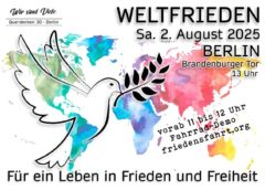 Weltfrieden Demo 2. August 2025